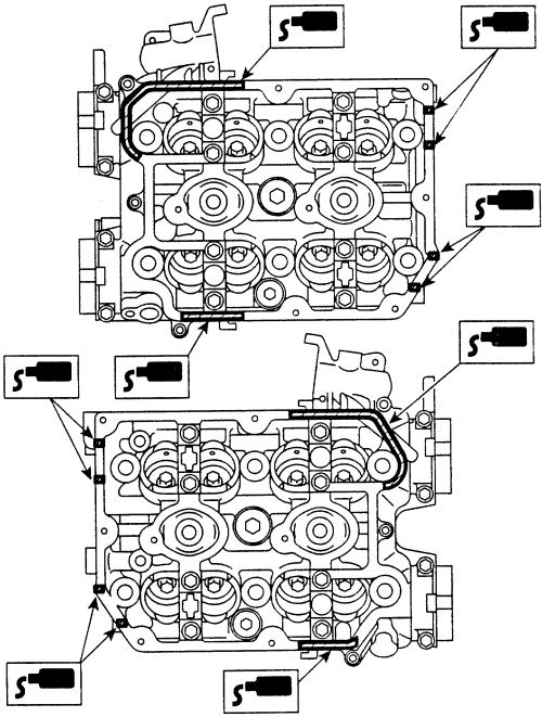 subaru valve cover gasket set