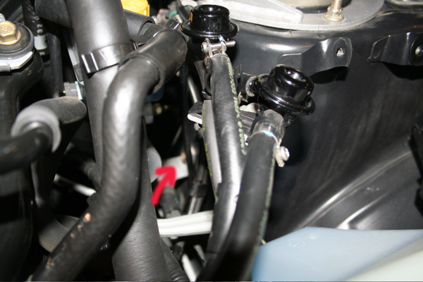 Master Cylinder Brace: The hidden bolt is located slightly farther towards the back of the car, undo it as well.