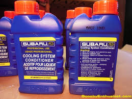 Subaru Cooling System Conditioner has recently been required to be added with every coolant replacement to prevent coolant system leaks. This recommendation applies to every Subaru model for every model year.