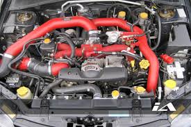 FMIC install in a Subaru WRX STi.