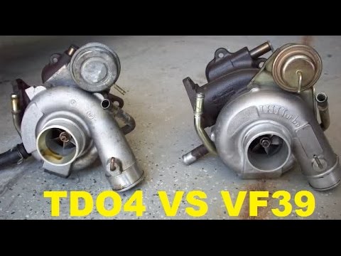 TD04 turbo and a VF39 turbo 