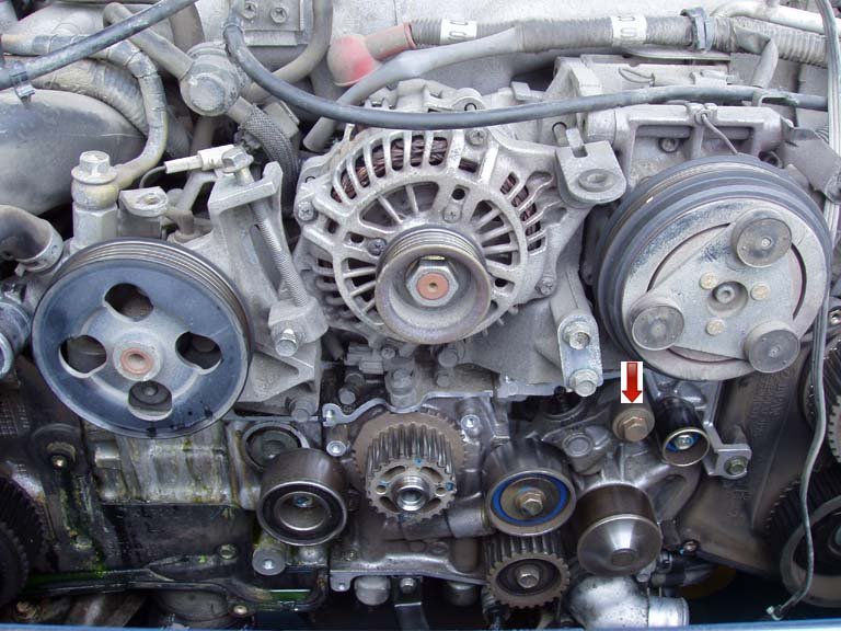 Timing Belt: Remove Belt Tensioner.