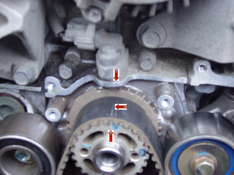 Timing belt: Crankshaft timing