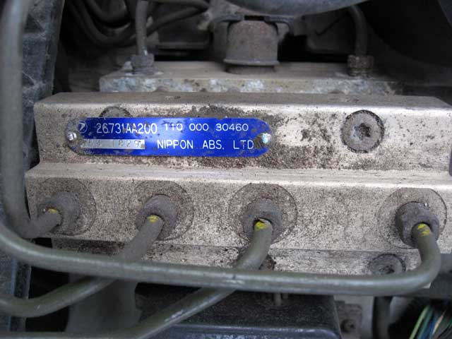 Antilock: ABS Service And Brake Bleeding Procedures: A early Subaru Nippon ABS unit.