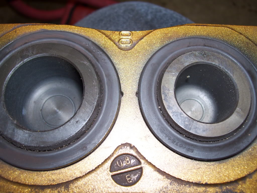 Brembo Caliper: Close up of the piston seals.