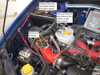Spark plug step 2.) K&N Removal