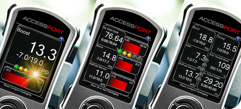 A typical way of engine management is to use a Cobb Accessport.