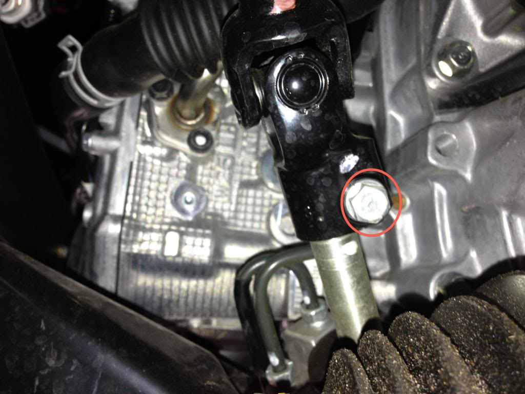 Steering Rack Bushings Install on a 08+ STi: You might have to wiggle and finesse the rack down, just be very careful. 