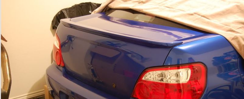 Limited Spoiler 07 STi install: Now step back and enjoy your spoiler.